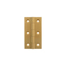 Millhouse Brass Cabinet Butt Hinges 75mm x 41mm x 2mm - Satin Brass