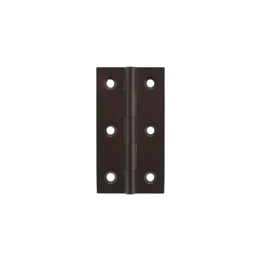 Millhouse Brass Cabinet Butt Hinges 75mm x 41mm x 2mm - Urban Dark Bronze