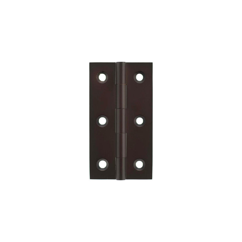 Millhouse Brass Cabinet Butt Hinges 75mm x 41mm x 2mm - Urban Dark Bronze