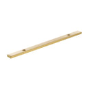 Millhouse Brass Long Narrow Cabinet Handle Backplate 128mm - Satin Brass