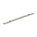 Millhouse Brass Long Narrow Cabinet Handle Backplate 128mm - Satin Nickel