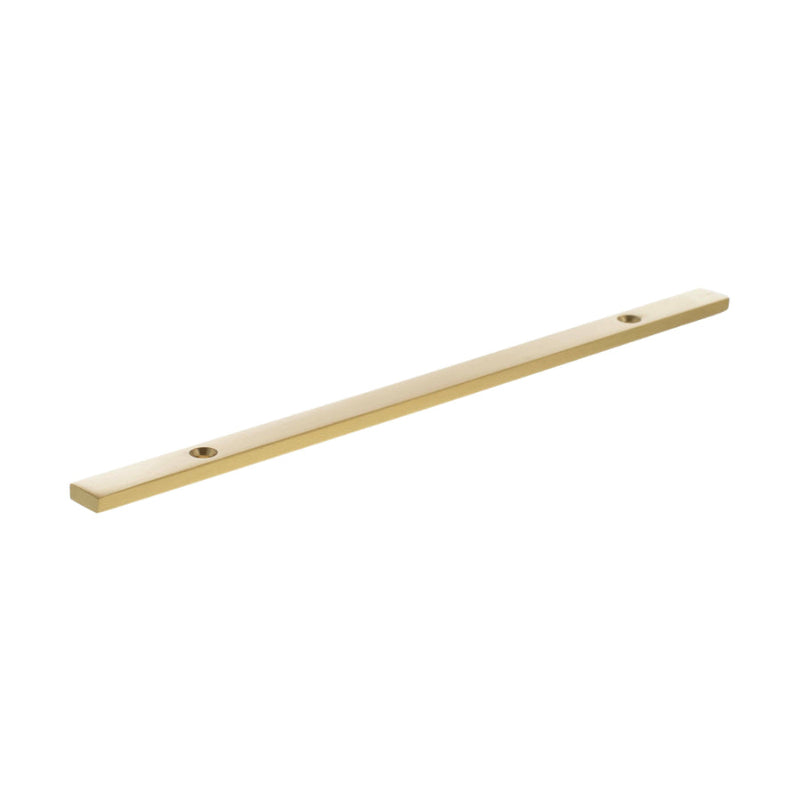 Millhouse Brass Long Narrow Cabinet Handle Backplate 160mm - Satin Brass