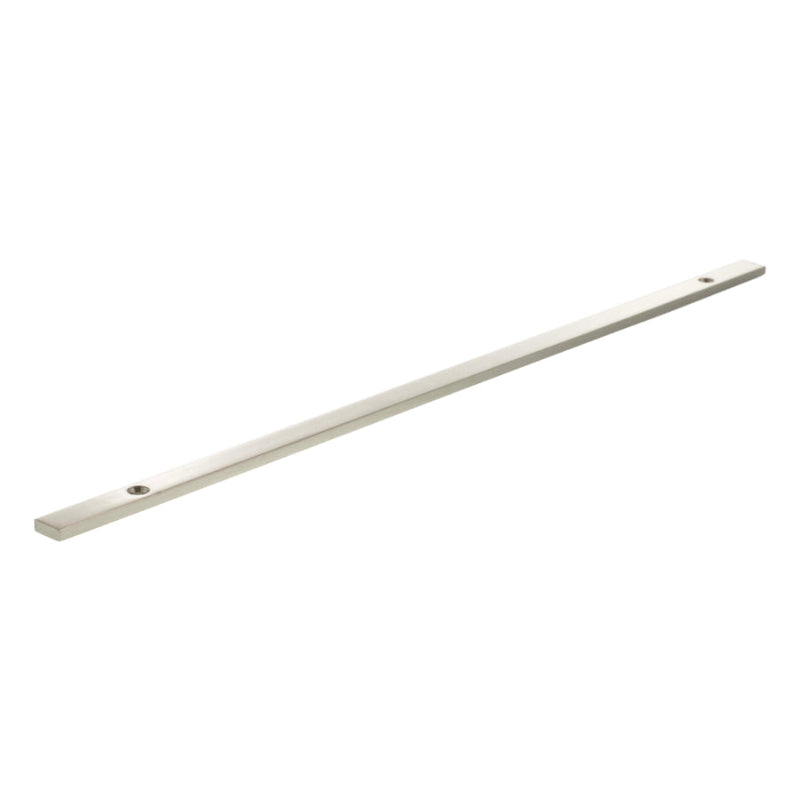 Millhouse Brass Long Narrow Cabinet Handle Backplate 320mm - Satin Nickel