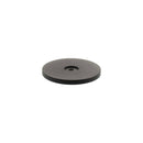 Millhouse Brass Round Cabinet Handle Backplate - Matt Black