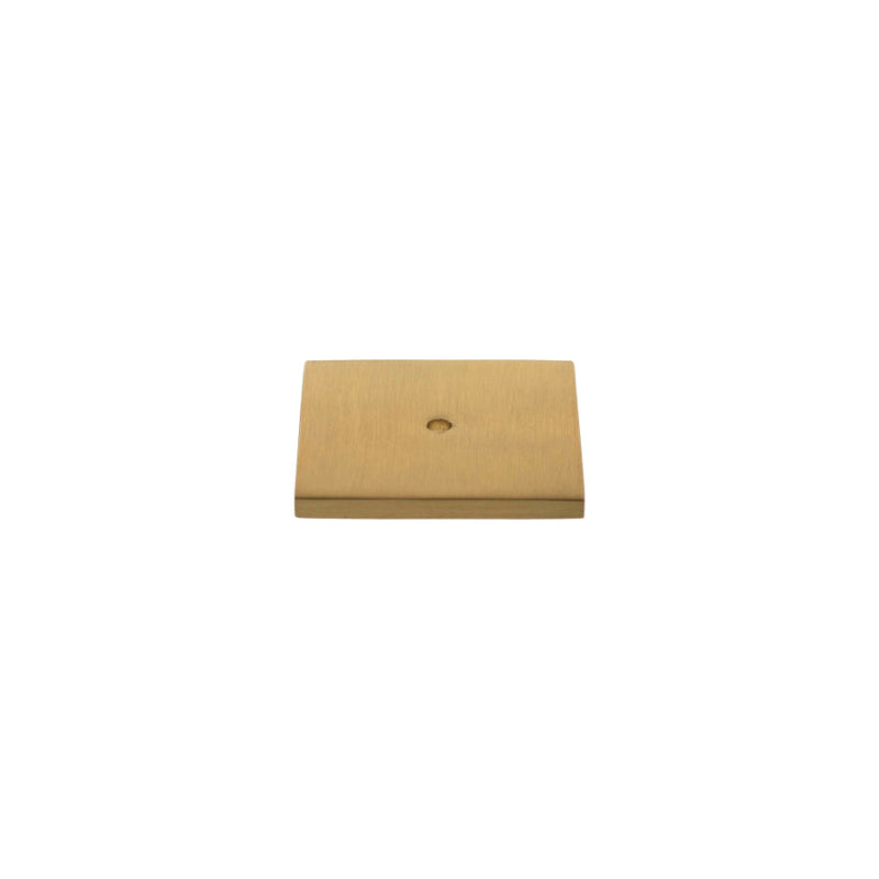 Millhouse Brass Square Cabinet Handle Backplate - Satin Brass