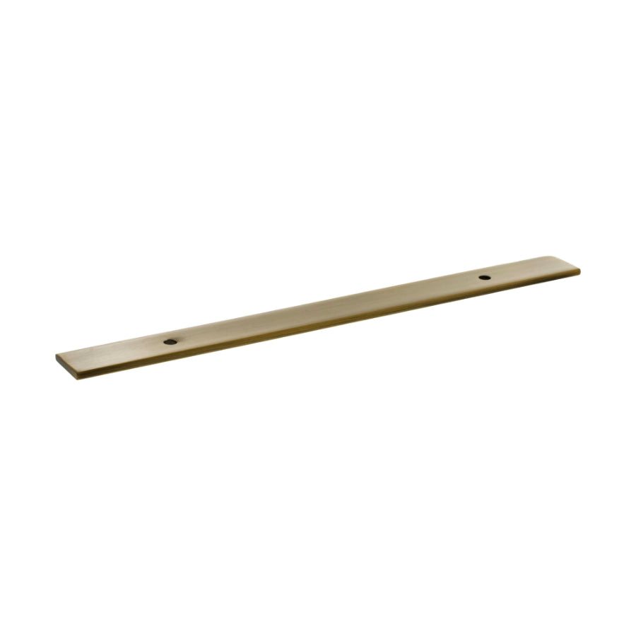 Millhouse Brass Long Wide Cabinet Handle Backplate 128mm - Antique Brass