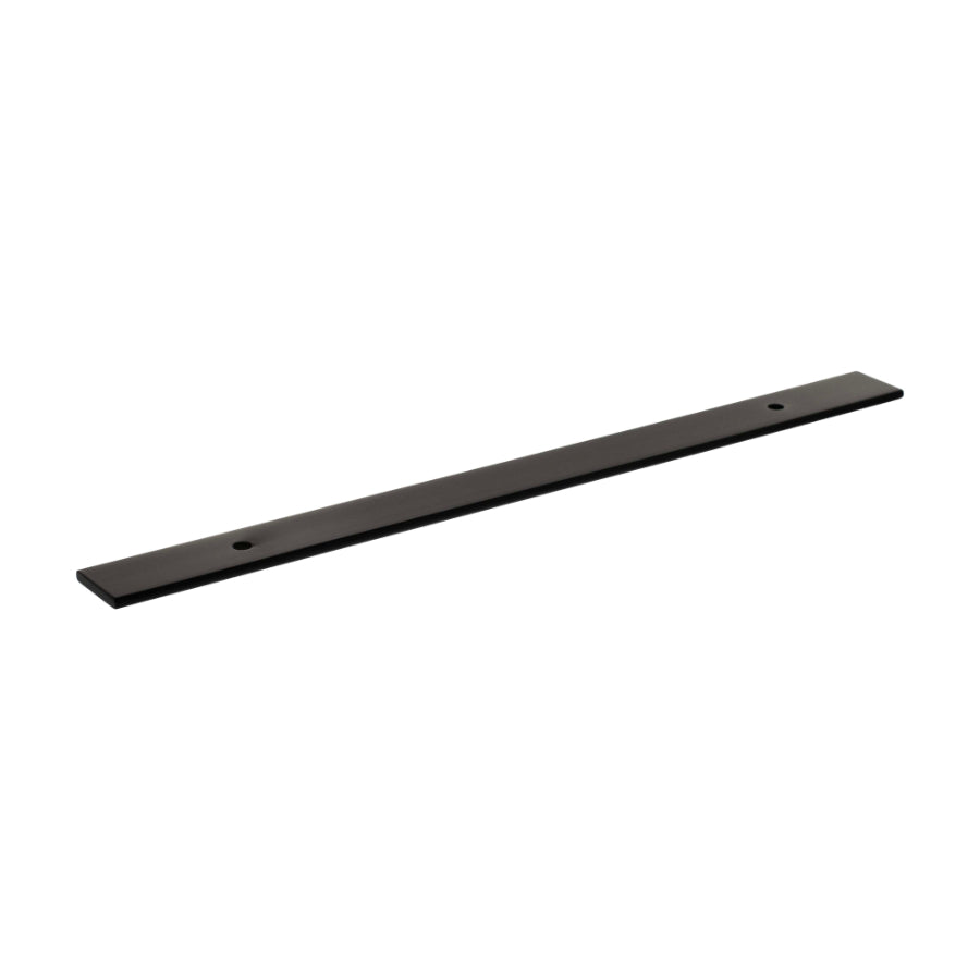 Millhouse Brass Long Wide Cabinet Handle Backplate 160mm - Matt Black