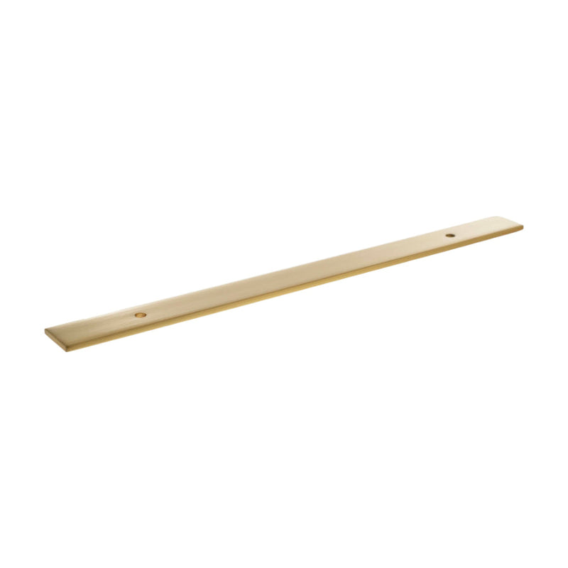 Millhouse Brass Long Wide Cabinet Handle Backplate 160mm - Satin Brass