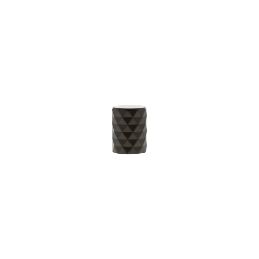 Millhouse Brass Chrysler Diamond Cylinder Cabinet Knob Handle - Urban Dark Bronze