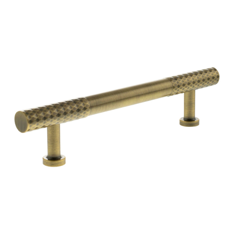 Millhouse Brass Chrysler Diamond T-Bar Cabinet Pull Handle 128mm - Antique Brass