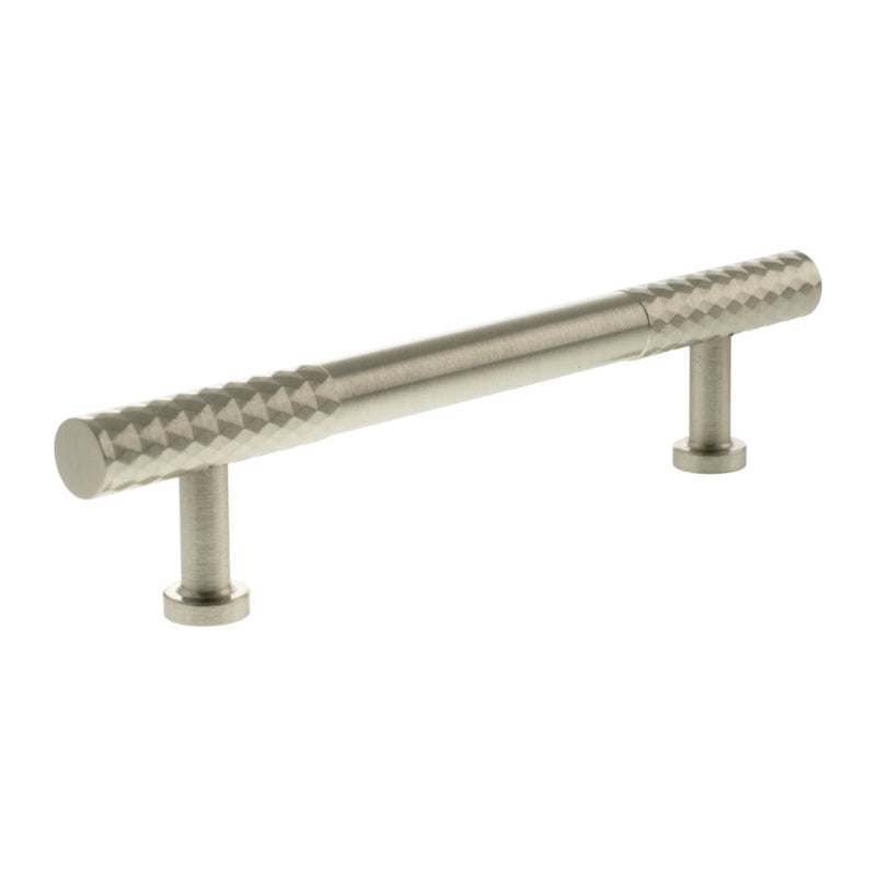 Millhouse Brass Chrysler Diamond T-Bar Cabinet Pull Handle 128mm - Satin Nickel