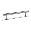 Millhouse Brass Chrysler Diamond T-Bar Cabinet Pull Handle on Backplate 160mm - Polished Chrome