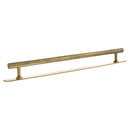 Millhouse Brass Chrysler Diamond T-Bar Cabinet Pull Handle on Backplate 320mm - Antique Brass