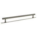 Millhouse Brass Chrysler Diamond T-Bar Cabinet Pull Handle on Backplate 320mm - Satin Nickel