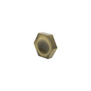 Millhouse Brass Pennington Hexagonal Finger Pull Cabinet Knob Handle - Antique Brass