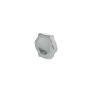 Millhouse Brass Pennington Hexagonal Finger Pull Cabinet Knob Handle - Polished Chrome
