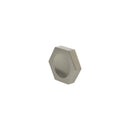 Millhouse Brass Pennington Hexagonal Finger Pull Cabinet Knob Handle - Satin Nickel