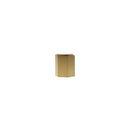 Millhouse Brass Pennington Hexagonal Cylinder Cabinet Knob Handle - Satin Brass