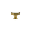 Millhouse Brass Pennington Hexagonal Cabinet Knob Handle - Satin Brass