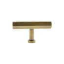 Millhouse Brass Pennington Hexagonal T-Bar Cabinet Knob Handle - Antique Brass