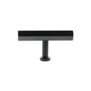 Millhouse Brass Pennington Hexagonal T-Bar Cabinet Knob Handle - Matt Black
