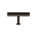 Millhouse Brass Pennington Hexagonal T-Bar Cabinet Knob Handle - Urban Dark Bronze