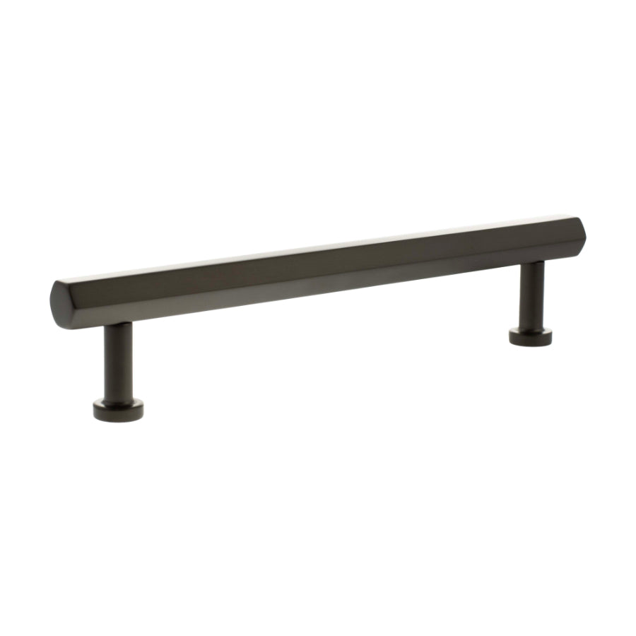 Millhouse Brass Pennington Hexagonal T-Bar Cabinet Pull Handle 160mm - Urban Dark Bronze