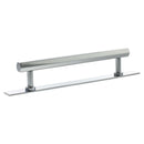 Millhouse Brass Pennington Hexagonal T-Bar Cabinet Pull Handle on Backplate 160mm - Polished Chrome