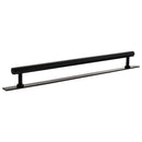 Millhouse Brass Pennington Hexagonal T-Bar Cabinet Pull Handle on Backplate 320mm - Matt Black