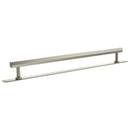 Millhouse Brass Pennington Hexagonal T-Bar Cabinet Pull Handle on Backplate 320mm - Satin Nickel