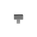 Millhouse Brass Eiffel Knurled Square Cabinet Knob Handle - Polished Chrome