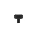 Millhouse Brass Eiffel Knurled Round Cabinet Knob Handle - Matt Black