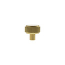 Millhouse Brass Eiffel Knurled Round Cabinet Knob Handle - Satin Brass