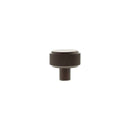Millhouse Brass Eiffel Knurled Round Cabinet Knob Handle - Urban Dark Bronze