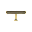 Millhouse Brass Eiffel Knurled T-Bar Cabinet Knob Handle - Antique Brass