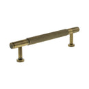 Millhouse Brass Eiffel Knurled T-Bar Cabinet Pull Handle 128mm - Antique Brass
