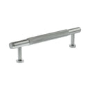 Millhouse Brass Eiffel Knurled T-Bar Cabinet Pull Handle 128mm - Polished Chrome