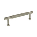 Millhouse Brass Eiffel Knurled T-Bar Cabinet Pull Handle 128mm - Satin Nickel