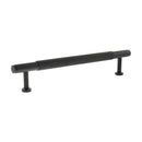 Millhouse Brass Eiffel Knurled T-Bar Cabinet Pull Handle 160mm - Matt Black