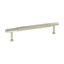 Millhouse Brass Eiffel Knurled T-Bar Cabinet Pull Handle 160mm - Satin Nickel