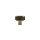 Millhouse Brass Battersea Linear Round Cabinet Knob Handle - Antique Brass