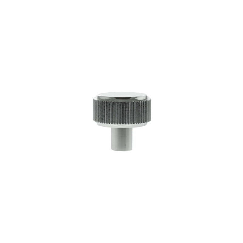 Millhouse Brass Battersea Linear Round Cabinet Knob Handle - Polished Chrome