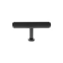 Millhouse Brass Battersea Linear T-Bar Cabinet Knob Handle - Matt Black