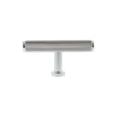 Millhouse Brass Battersea Linear T-Bar Cabinet Knob Handle - Polished Chrome