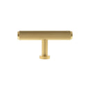 Millhouse Brass Battersea Linear T-Bar Cabinet Knob Handle - Satin Brass