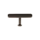 Millhouse Brass Battersea Linear T-Bar Cabinet Knob Handle - Urban Dark Bronze