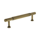 Millhouse Brass Battersea Linear T-Bar Cabinet Pull Handle 128mm - Antique Brass