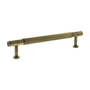 Millhouse Brass Battersea Linear T-Bar Cabinet Pull Handle 160mm - Antique Brass