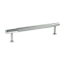 Millhouse Brass Battersea Linear T-Bar Cabinet Pull Handle 160mm - Polished Chrome