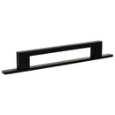 Millhouse Brass Empire Slim Cabinet Pull Handle on Backplate 160mm - Matt Black